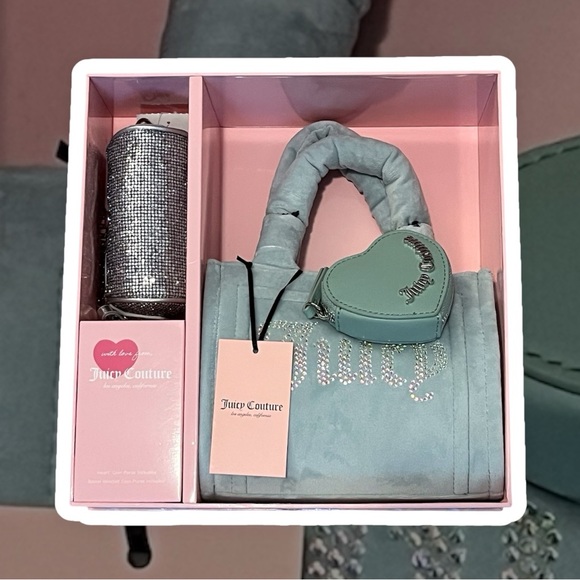 Juicy Couture Big Spender 3 Piece Set Cool Blue - Picture 6 of 6